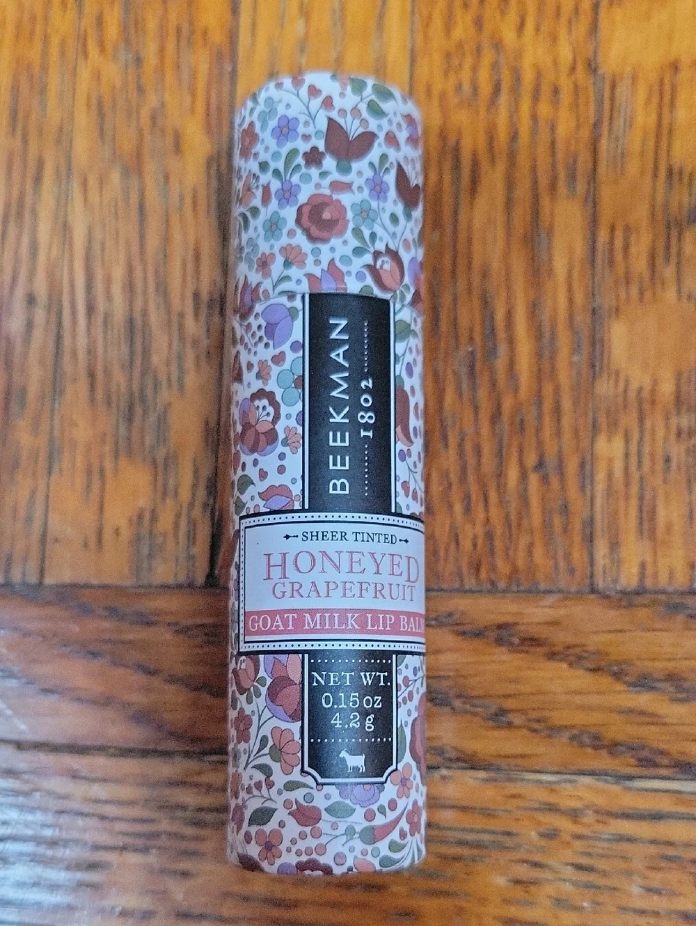 Beekman 1802 Honeyed Grapefruit Goat Milk Soap & Lip Balm Set - Pink Floral New